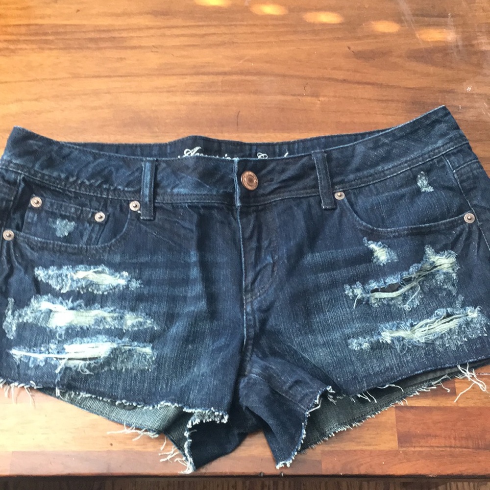 NWT American Eagle dark wash denim shorts